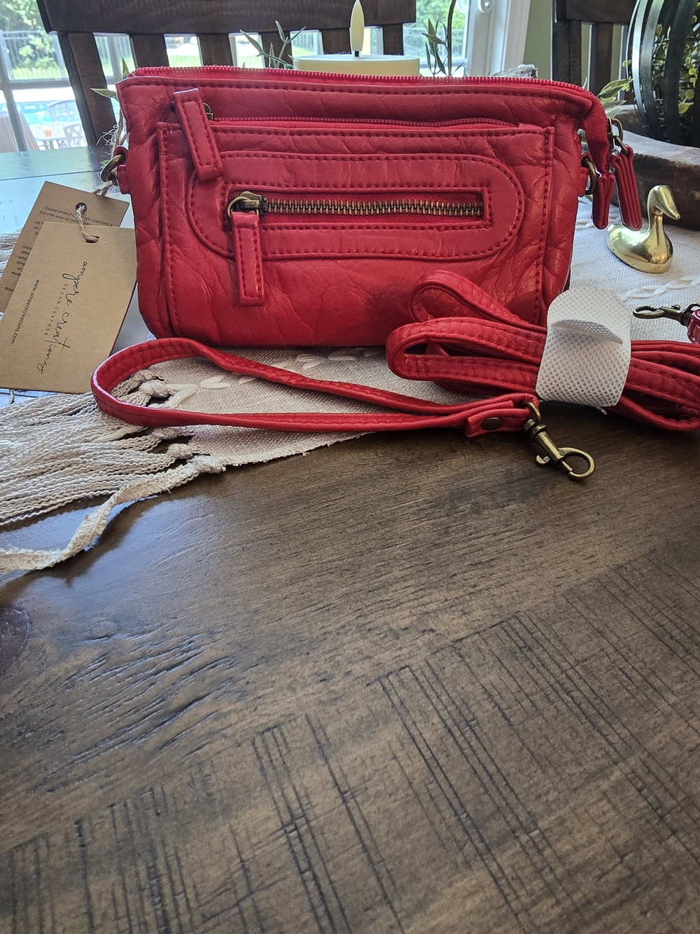 🔥 NWT Ampere Bright Red Crossbody Bag